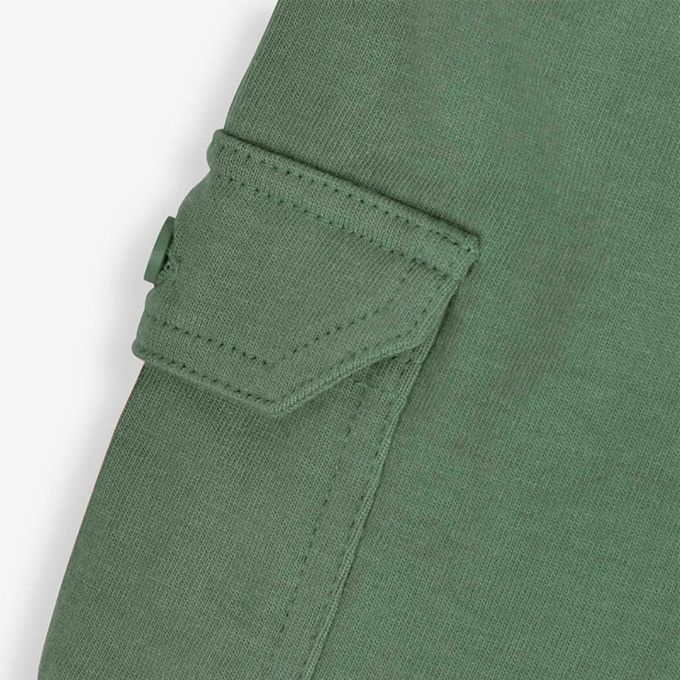 英國 JoJo Maman BeBe - 超優質嬰幼兒/兒童100%純棉綁繩工裝短褲2入組-橘綠