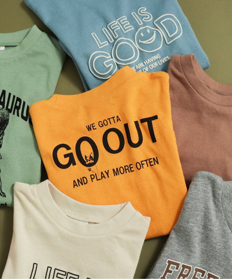 日本 BREEZE - 百搭舒適圓領薄長袖上衣-GO OUT-摩卡