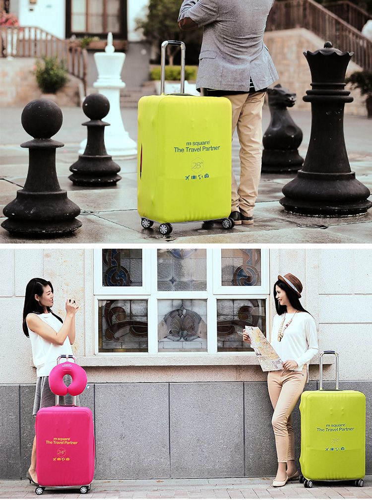 M Square - 加厚款環遊世界行李箱套24吋-酷黑