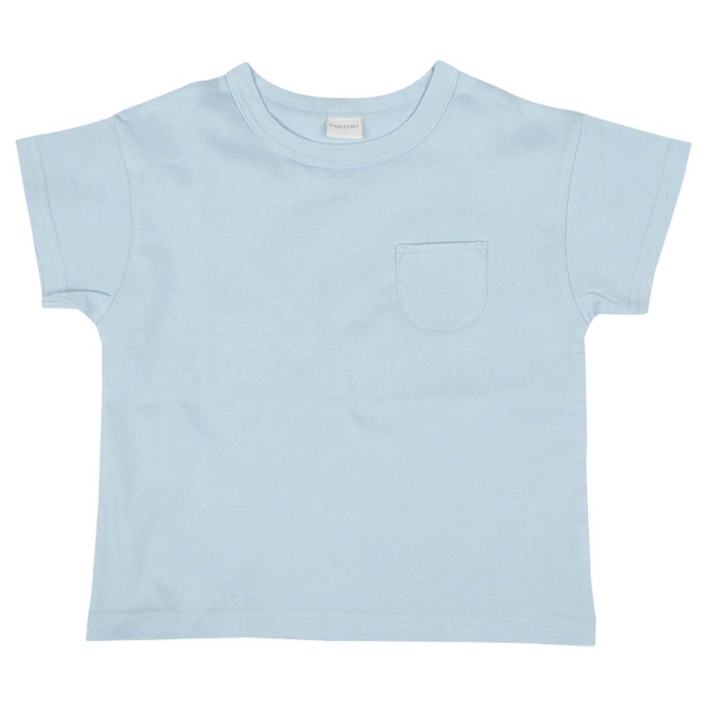 短袖經典T恤-天竺材質-淺藍色
