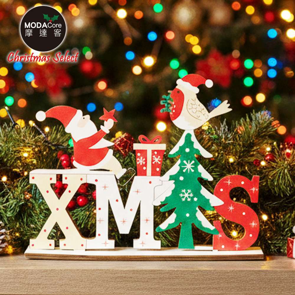 聖誕彩繪木質擺飾-兩款式可選