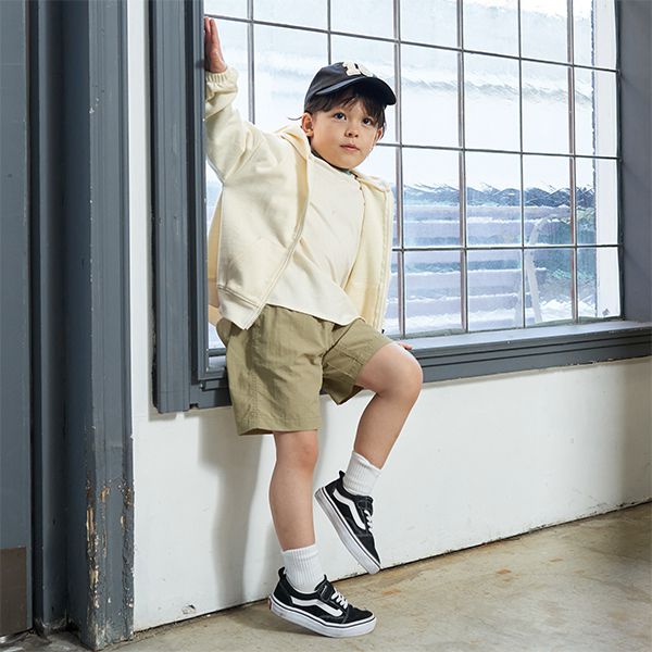 日本 b-ROOM - 玩水OK！潑水加工輕便短褲-卡其