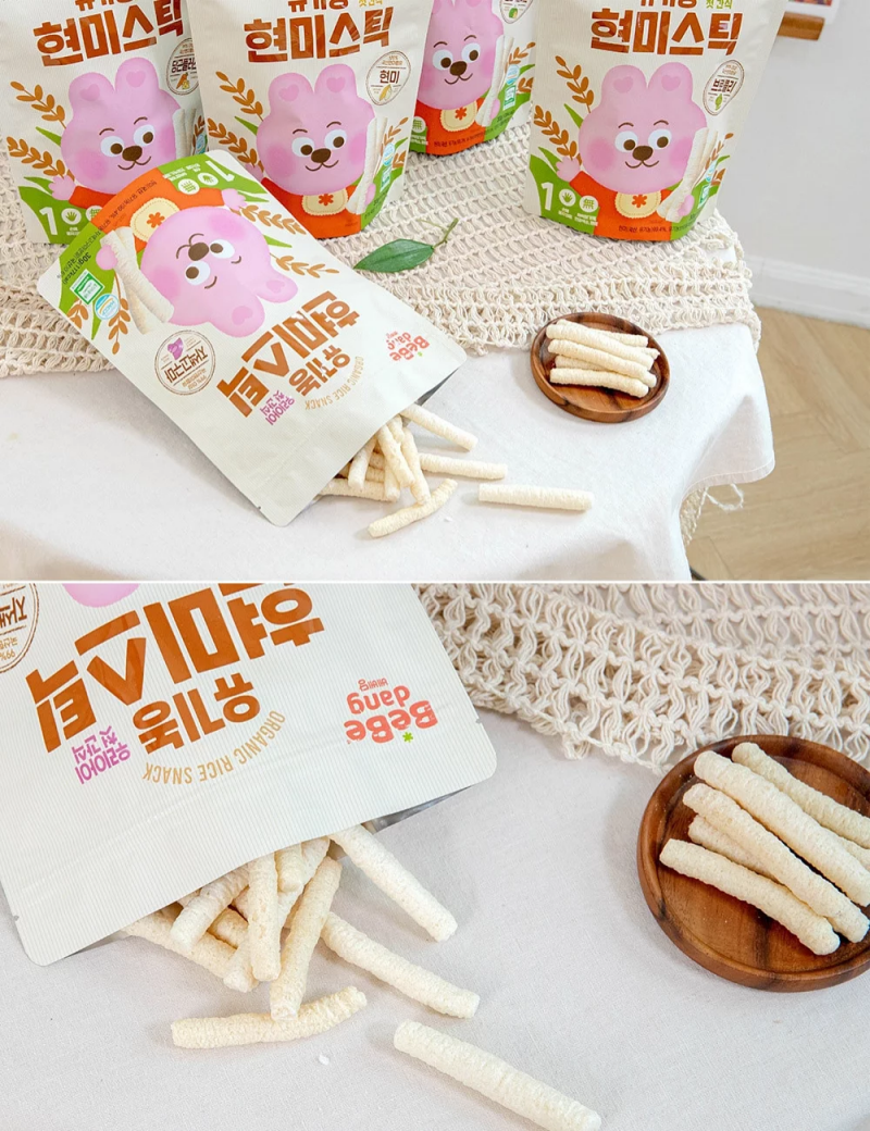 韓國 bebedang - 寶寶米棒棒-紅蘿蔔起司-30g