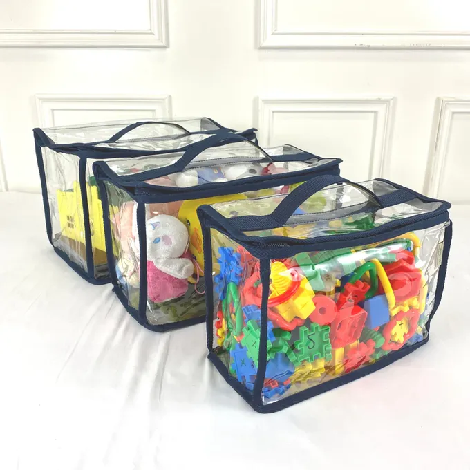 香港百寶袋王 Bagtory HK - 手提易攜式 (加大/大/中混款)-3個尺寸各一/組-黑