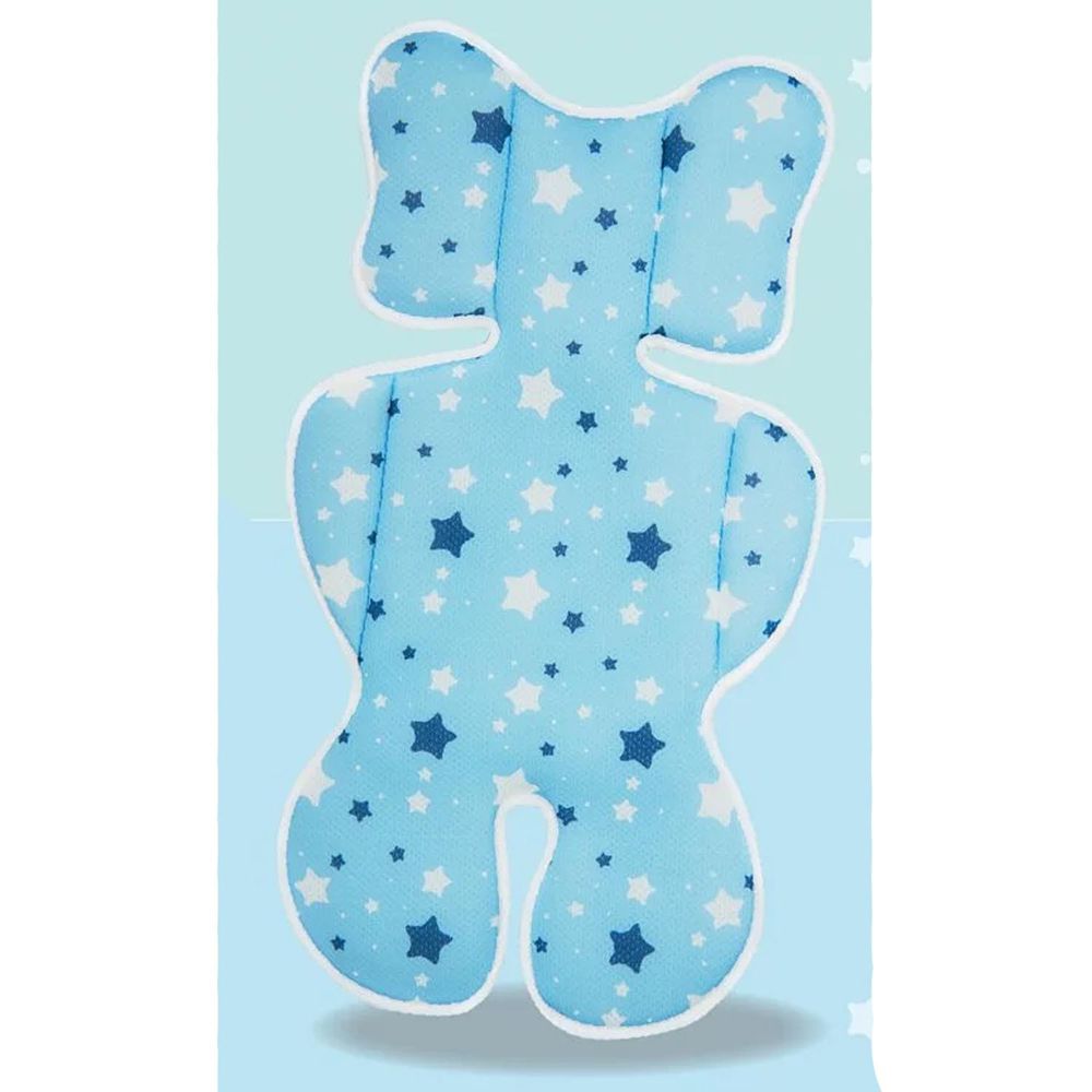 PeNi 培婗 - 3D立體超彈透氣嬰兒推車墊-藍色星星 (40*70cm)-400克