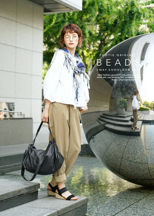 日本 zootie - 2WAY皮革輕量時尚肩背包/通勤包-石墨灰