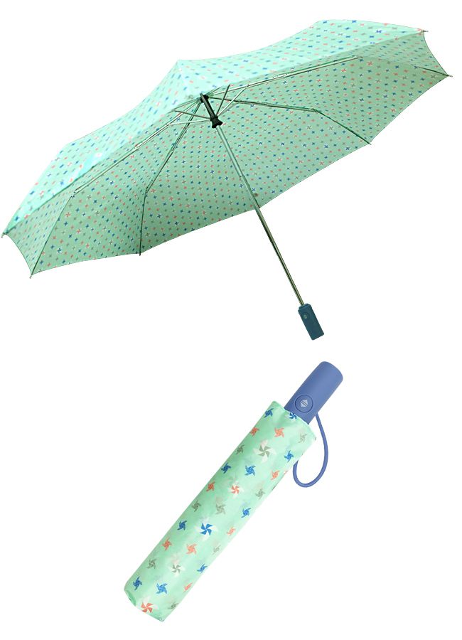 Rainstory - 抗UV雙人自動開收傘-童話風車-480g