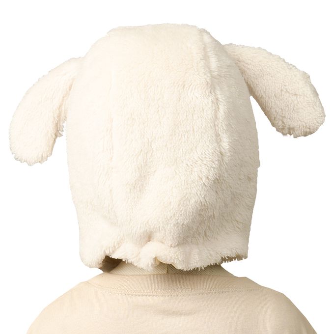 akachan honpo - 刷毛帽-動物-象牙白色