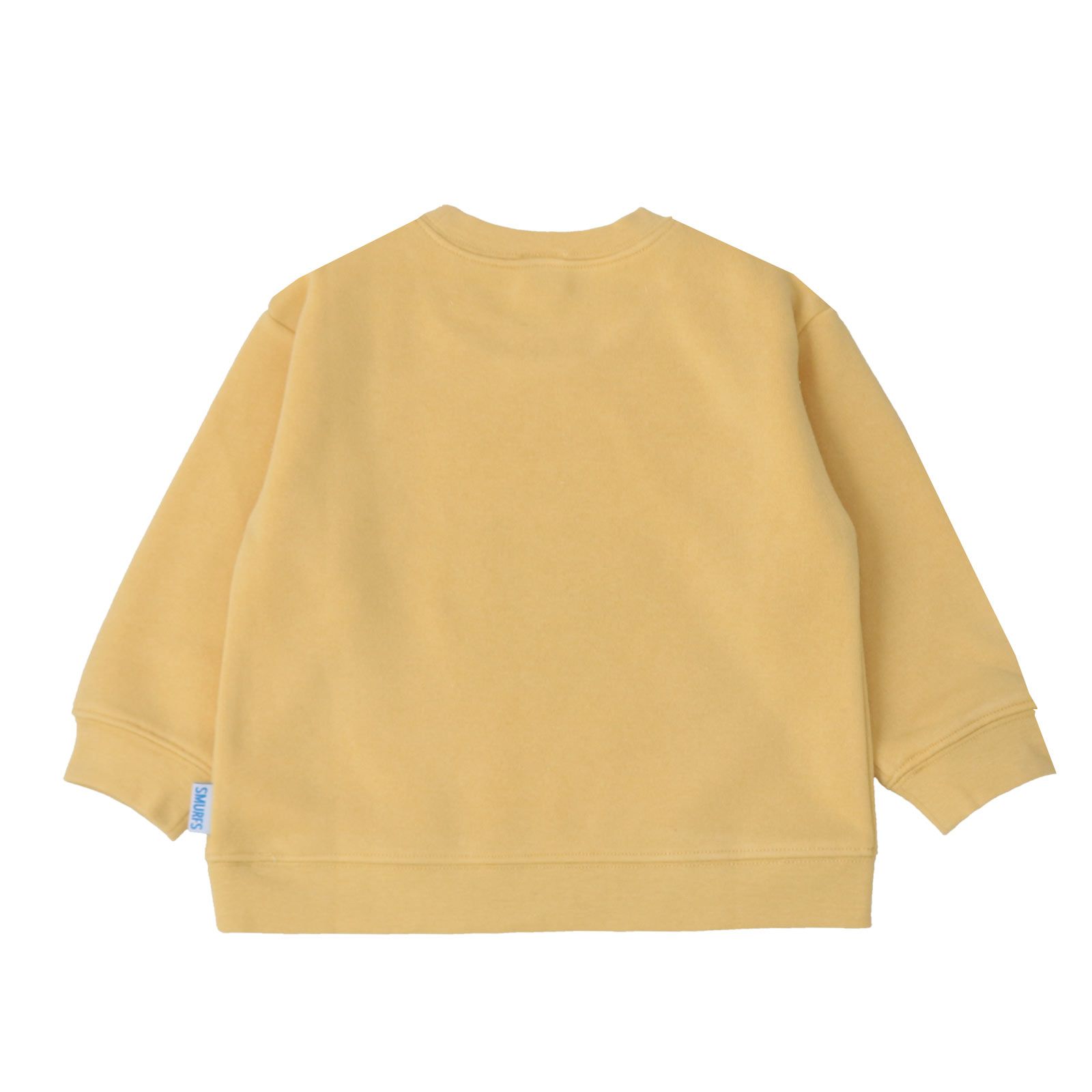 日本 ZOOLAND - 藍色小精靈聯名 保暖長袖上衣-讀書乖寶寶-海軍藍