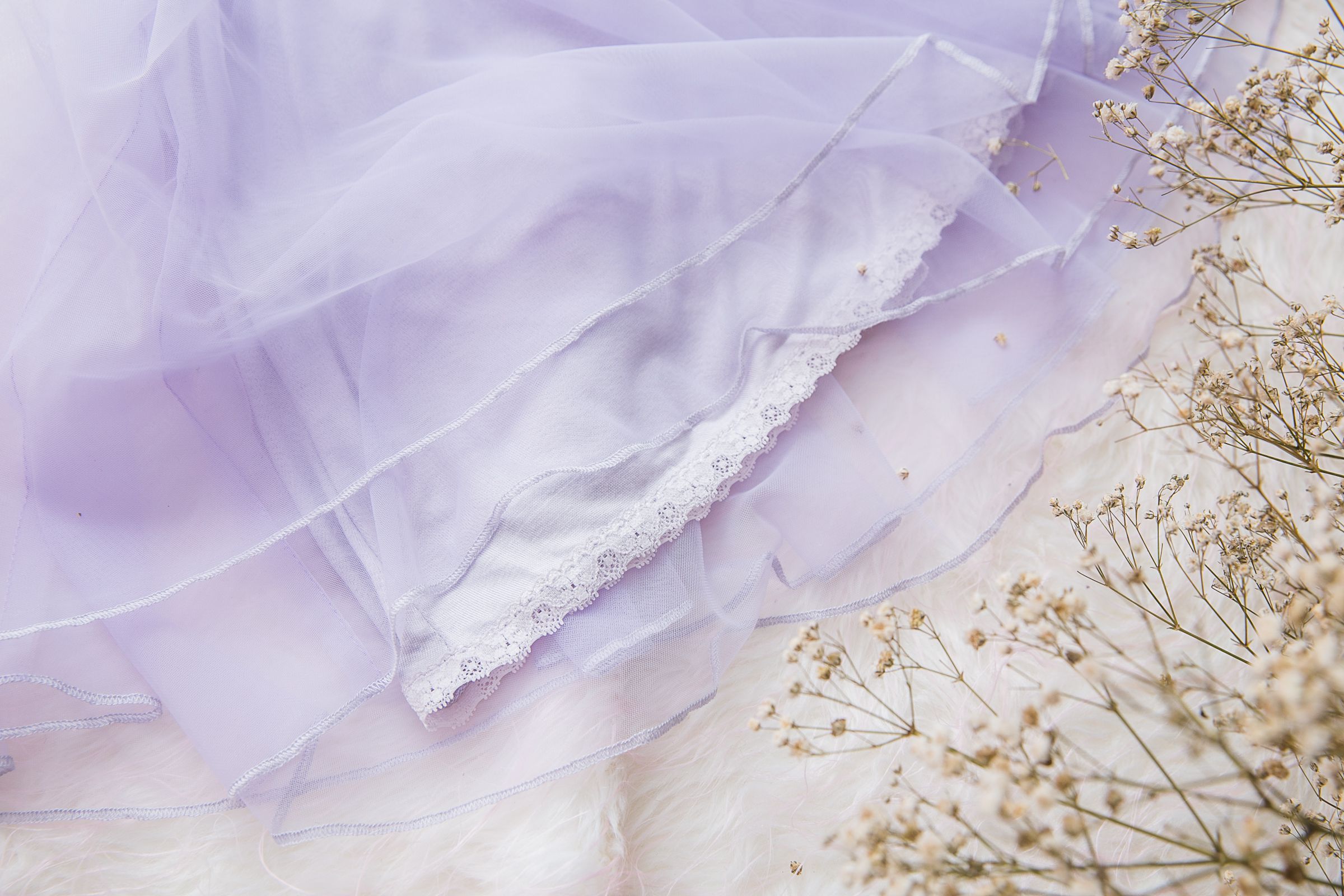 Peachy - 北鼻款*獨家訂製綿柔空氣紗裙-短裙款-Elsa冰藍