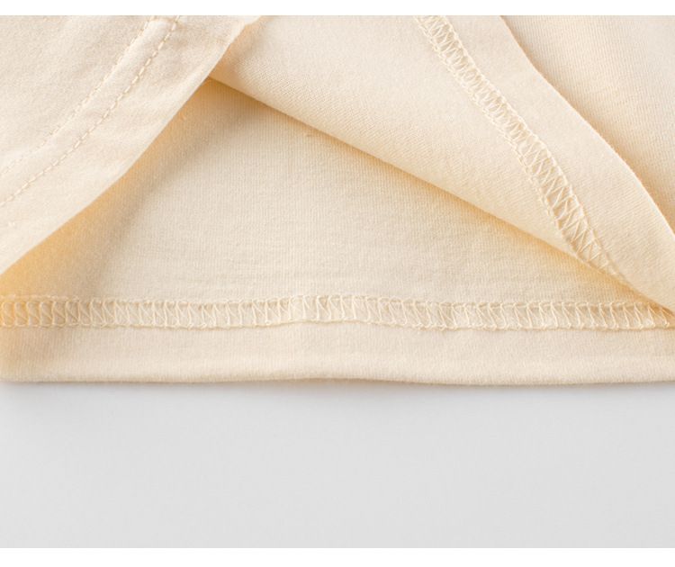 純棉短T-逗趣塗鴉恐龍-杏色