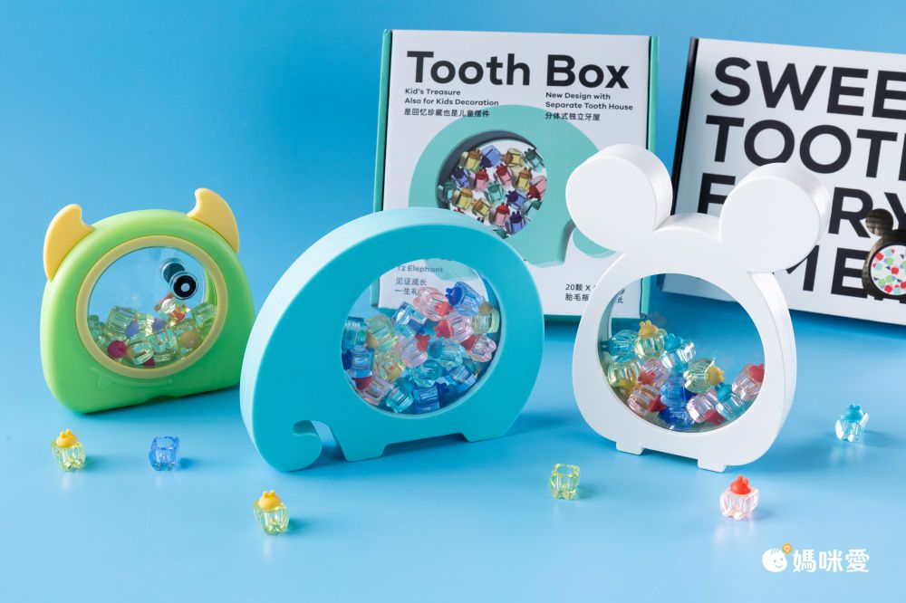 寶寶乳牙收藏盒-小老鼠款-粉色 (20x16cm)