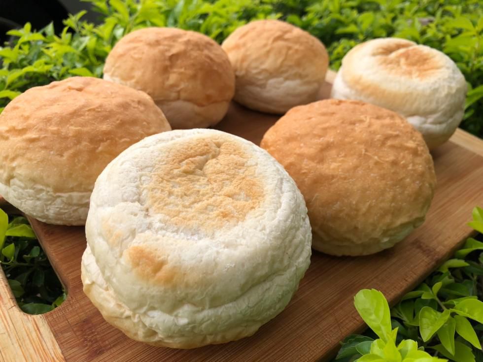 熱樂煎 - 英式超大顆圓形法國麵包(純手工製作/蛋奶素)-約80g/包