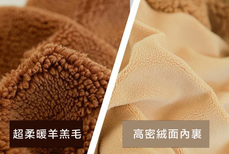 加厚連帽羊羔絨兒童造型外套-熊熊耳朵-米白色