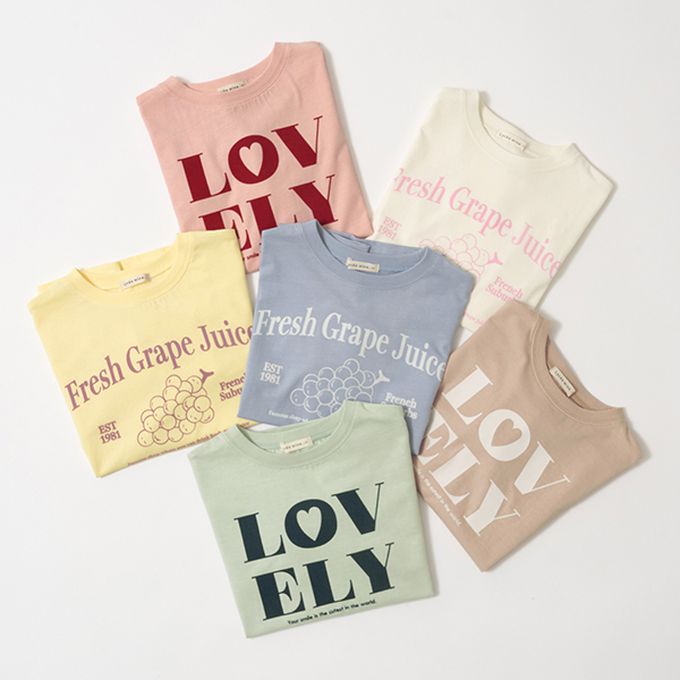 日本 Lycee mine - 休閒印花寬版開口長袖上衣-LOVLEY-粉紅