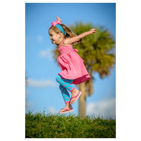 美國 juDanzy - 內搭褲襪-藍色粉點點 (2-4Y)