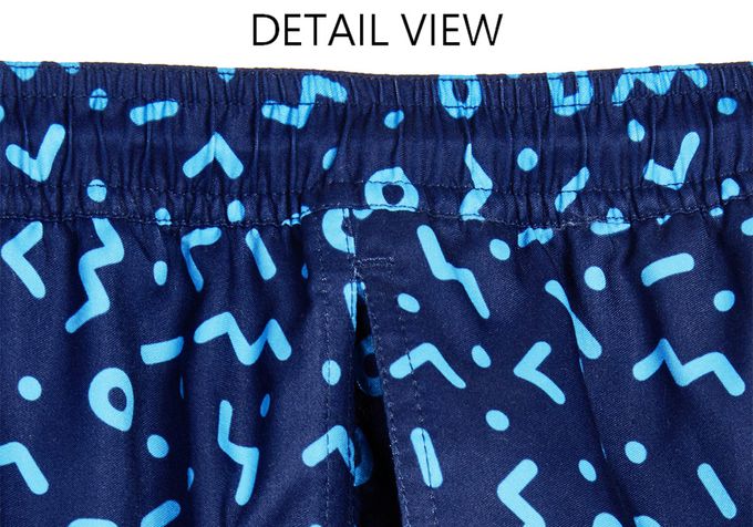 德國Playshoes - 抗UV防曬速乾男童海灘褲-漸層字母