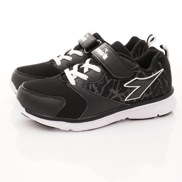 義大利 DIADORA - 競速運動鞋-3E避震Q彈跑鞋(大童)-黑