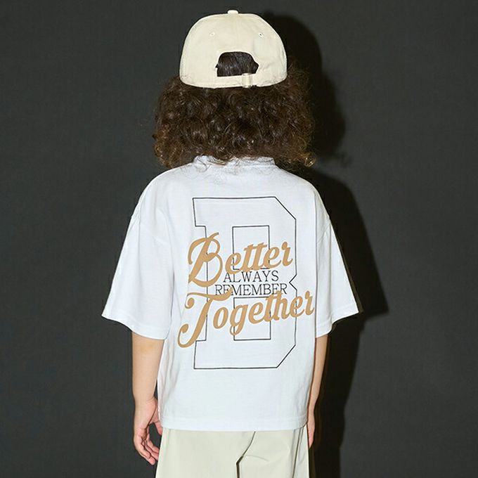 日本 b-ROOM - 美式休閒印花短袖上衣-黑