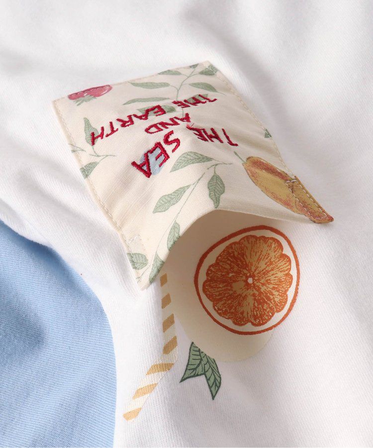 日本 apres les cours - 夏日印花清爽短袖上衣-三色冰淇淋-橘粉