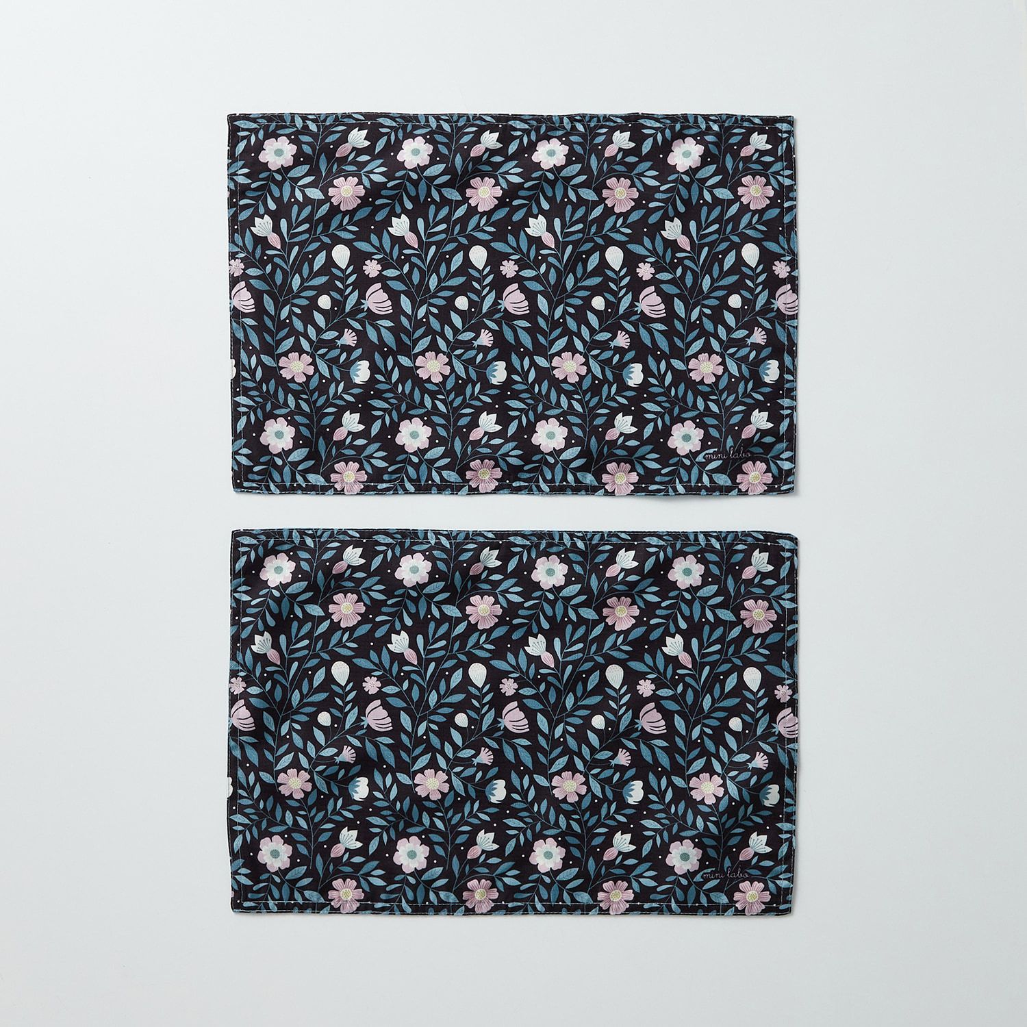 日本千趣會 - mini labo設計 防潑水餐墊(2入組)-英國鄉村花卉-粉系