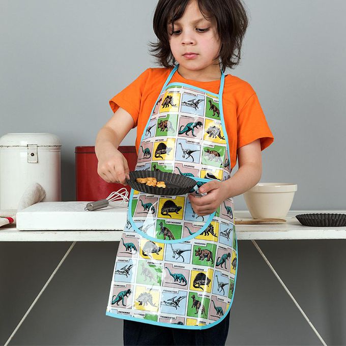 英國 Rex London - 幼兒/兒童料理/烹飪圍裙-恐龍樂園
