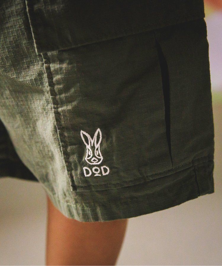 日本 BREEZE - 聯名款 口袋工裝風帥氣4分短褲-撞色-橘藍系