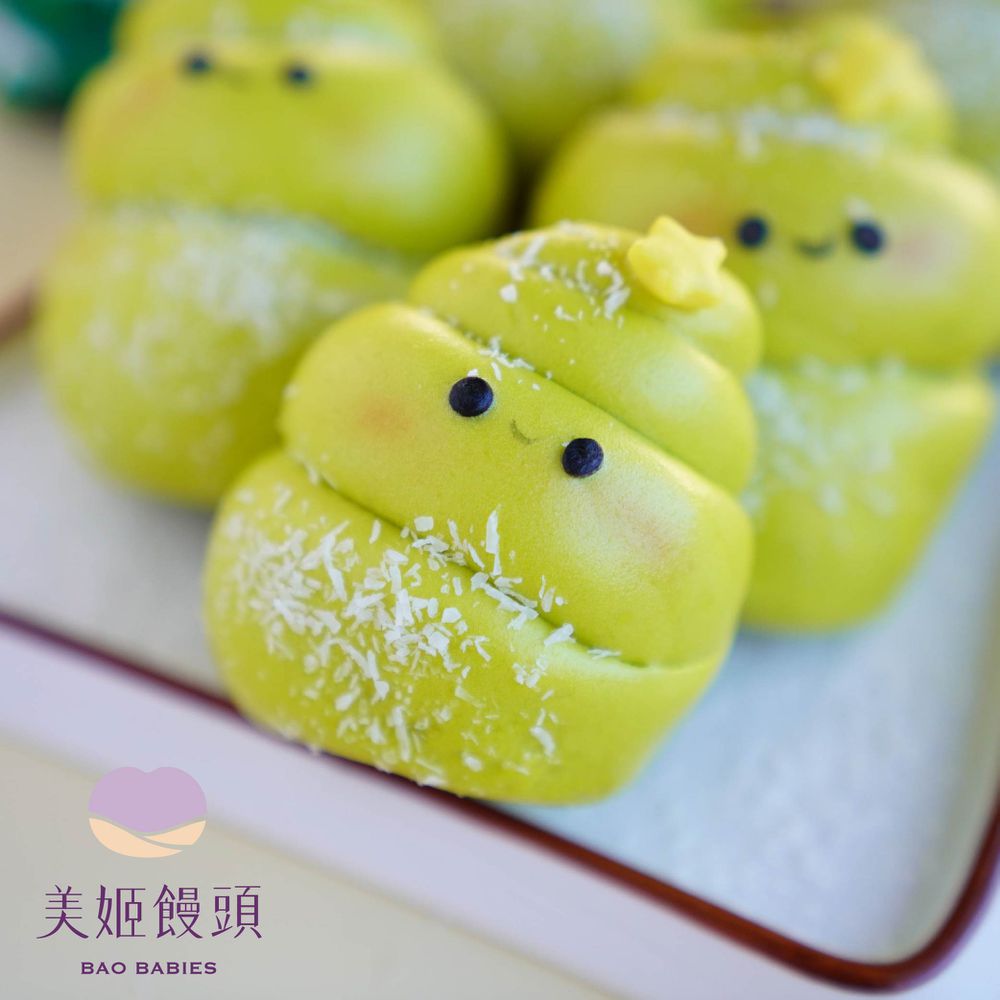 聖誕樹鮮乳造型熱狗捲-50g/顆 (6入)