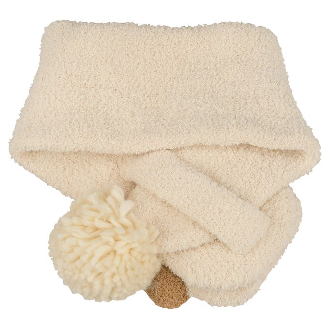 akachan honpo - 毛茸茸圍巾-動物-象牙白色 (80~95cm)