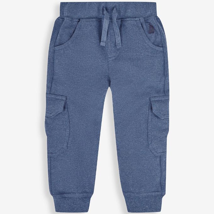 英國 JoJo Maman BeBe - 幼/兒童超優質100%純棉 2 入組工裝褲-寶藍