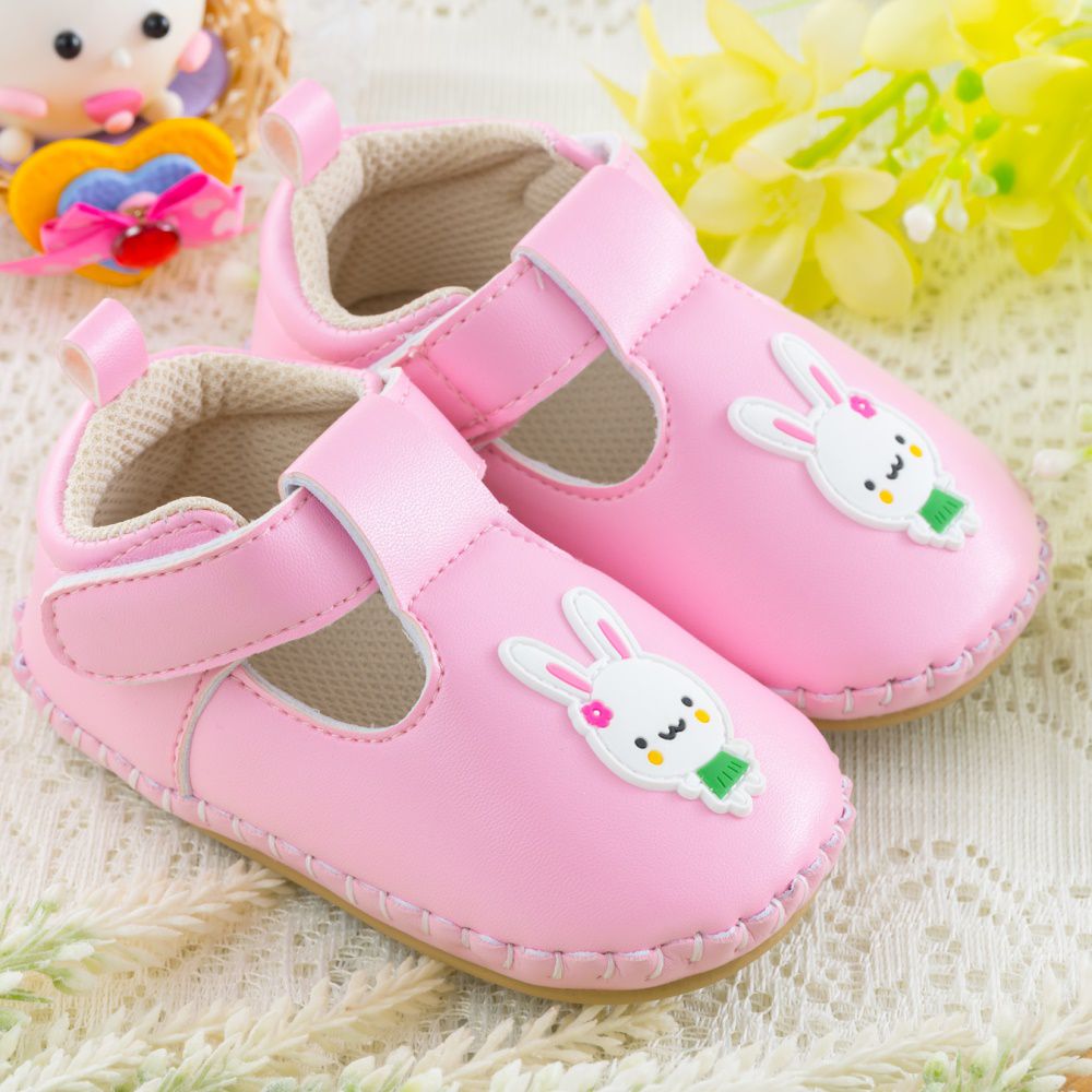 nikokids - 軟Q底學步鞋-粉色(SG573)