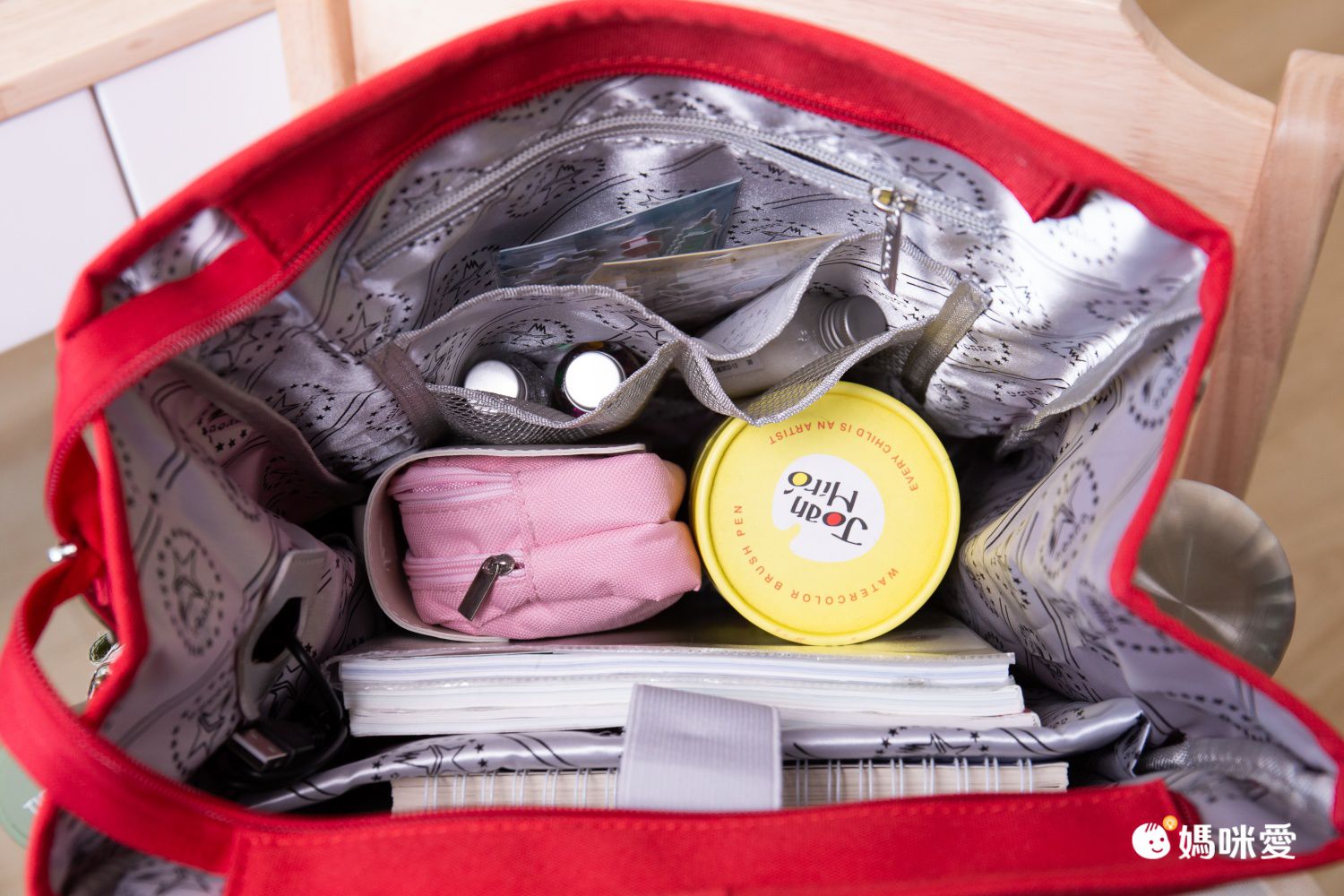 復古風翻蓋書包-粉紅色 (38.5x28x15cm)