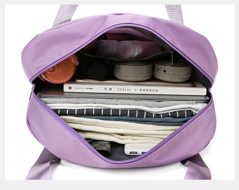 大容量可展開乾濕分離旅行運動包-PINK-粉色