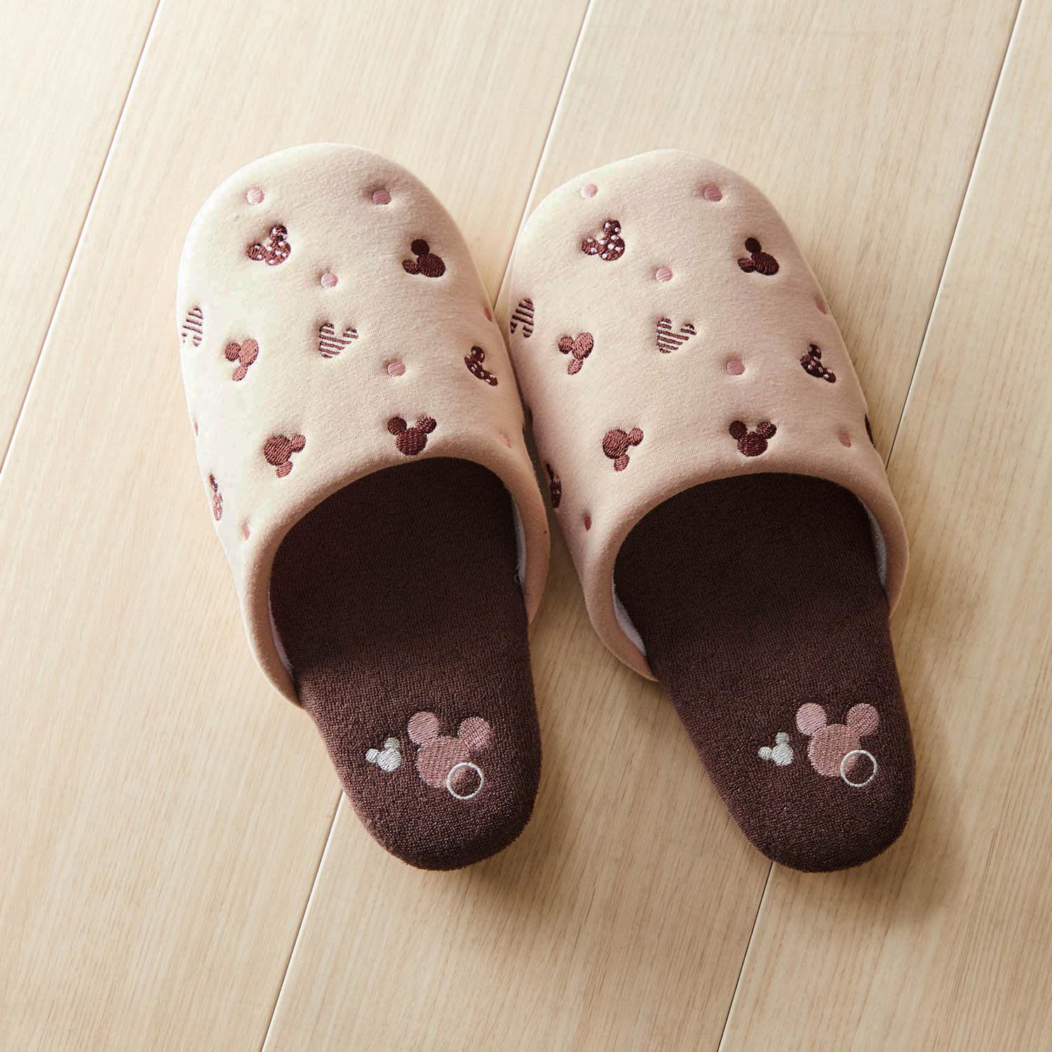 日本千趣會 - 迪士尼室內拖鞋-七矮人-卡其