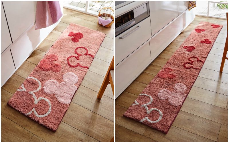 日本千趣會 - mini labo 去泥污腳踏墊-法蘭西花朵-藍綠