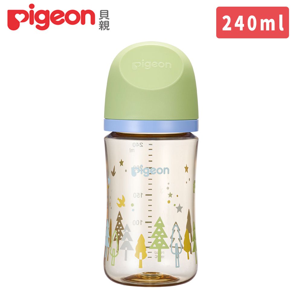 貝親 Pigeon - 第三代母乳實感PPSU奶瓶240ml-森林星空