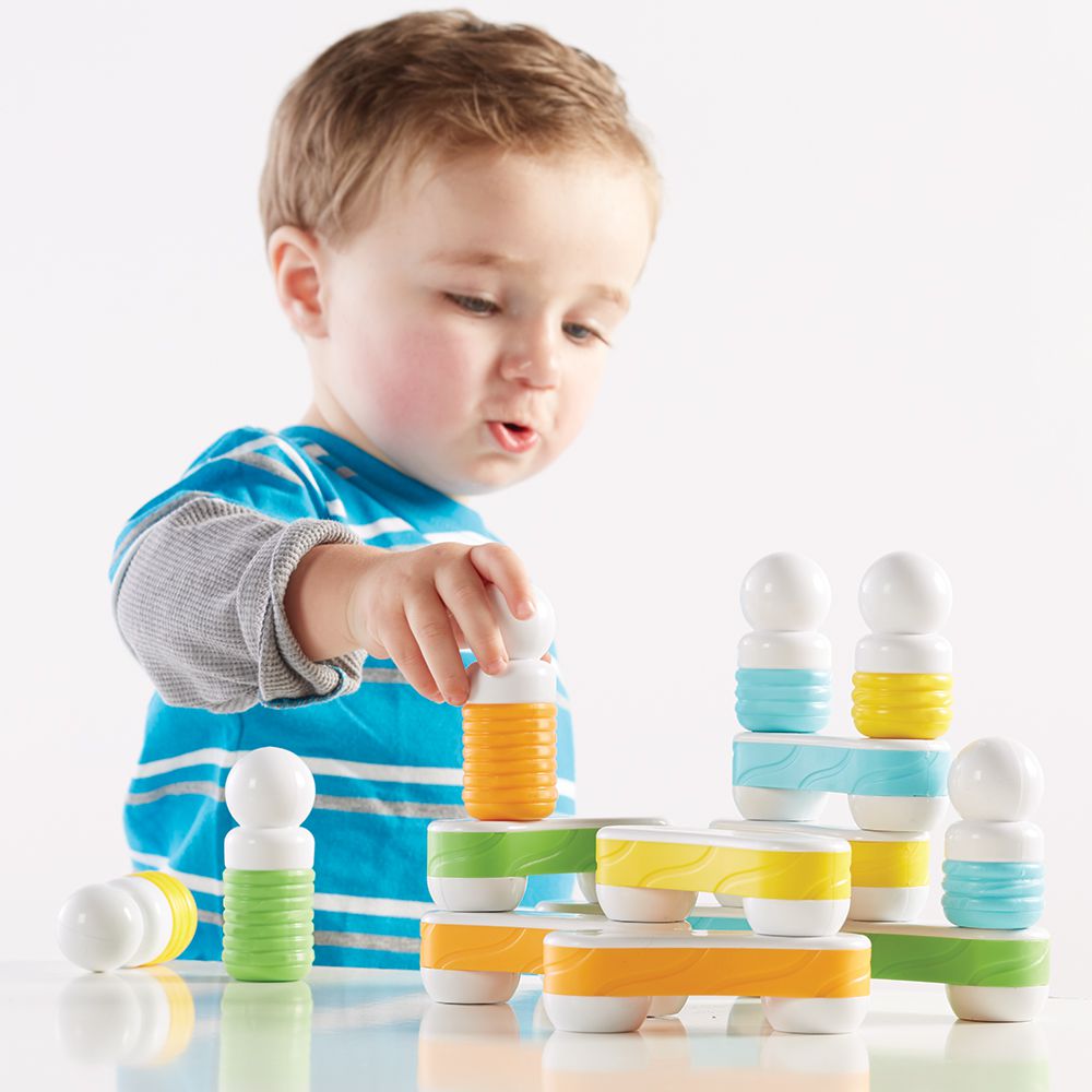 美國 guidecraft - 觸覺磁力連結積木-24件