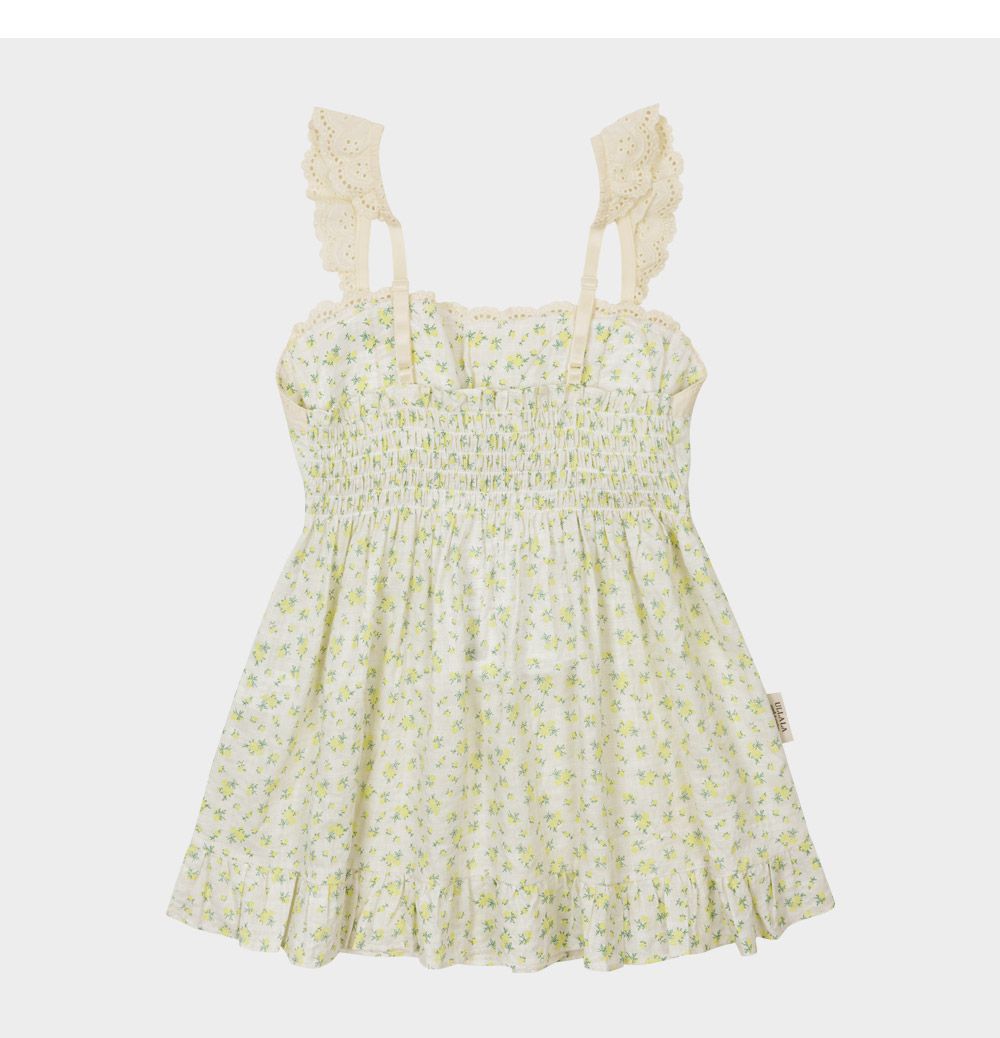 韓國 ULLALA - 天真浪漫無袖睡衣(兩件式) (FREE)