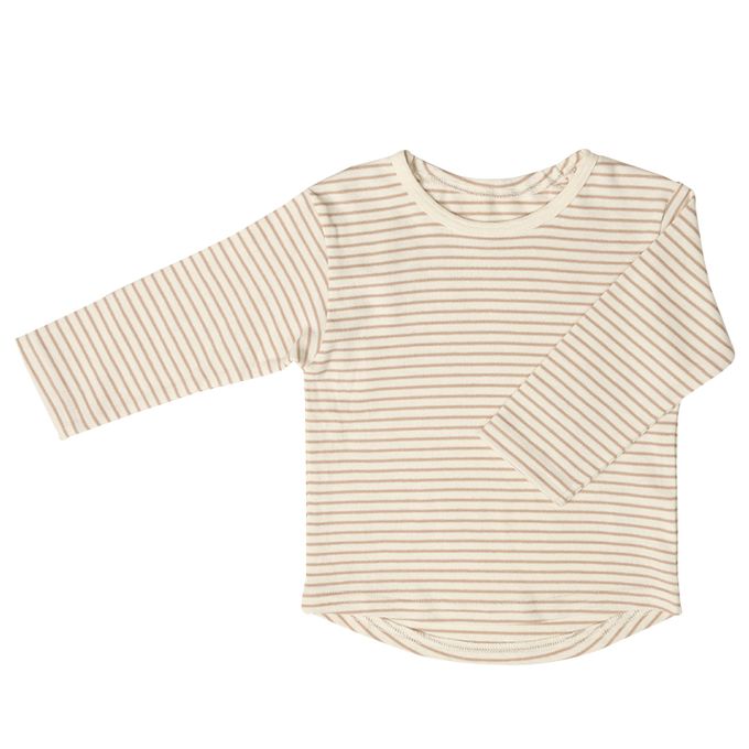 akachan honpo - 吊帶褲+T恤-動物-咖啡色