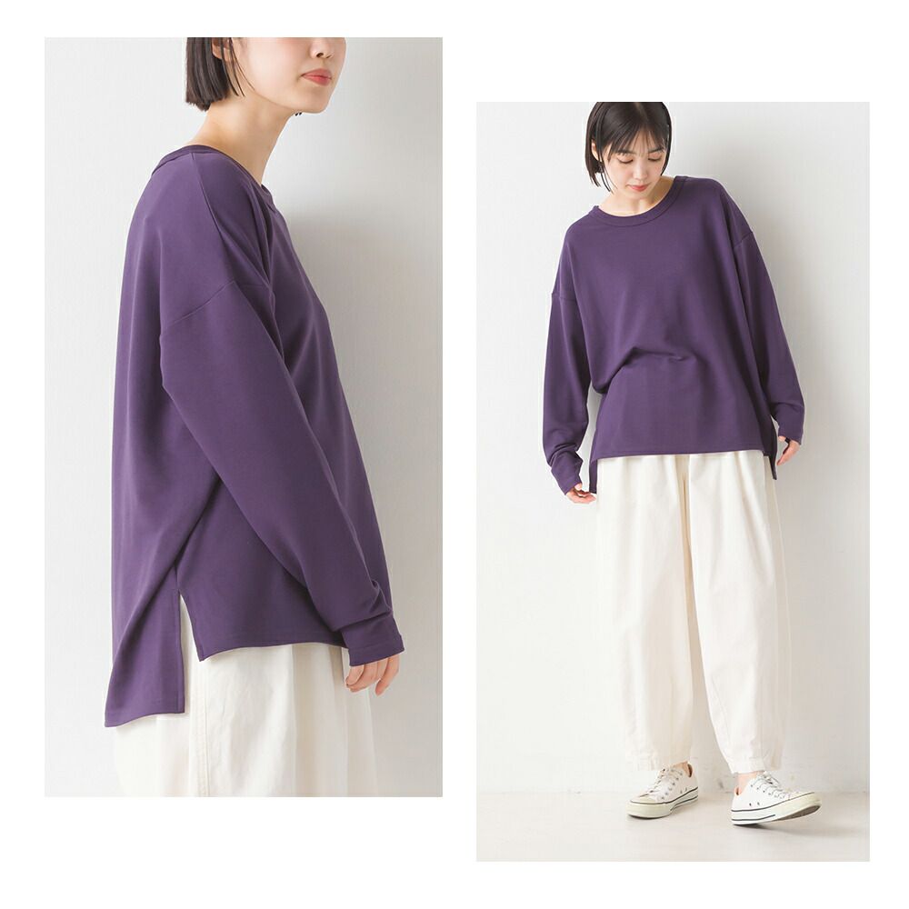 日本 OMNES - ＋3℃蓄熱彈性薄長袖上衣-黑