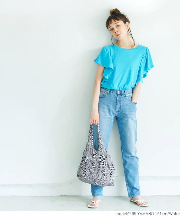 日本 COCA - 泡泡皺褶伸縮容量環保袋-手提/肩背款-暗夜海洋