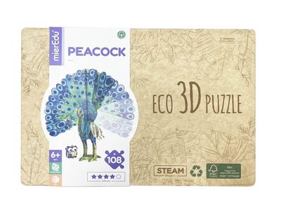 澳洲 mierEdu - ECO 3D立體拼圖-孔雀 ME4213E