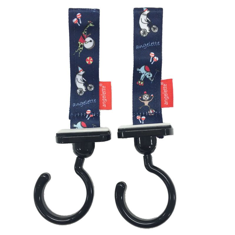 akachan honpo - angelette嬰兒車用掛勾-馬戲團-深藍色