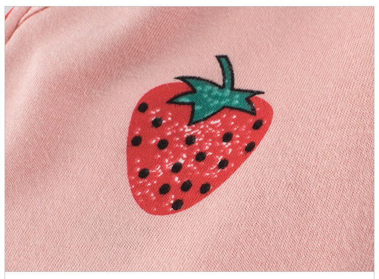 純棉兒童短褲-愛心-杏色