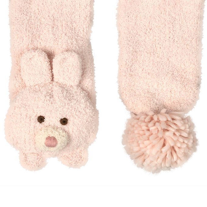 akachan honpo - 圍巾 毛茸茸-動物-粉紅色