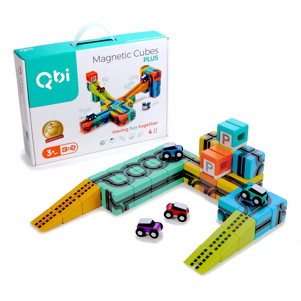 Qbi - 益智磁吸軌道玩具-同樂組-39件組
