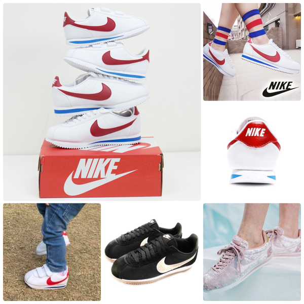 NIKE - Cortez GS 阿甘鞋(女)-白藍紅-剩24cm
