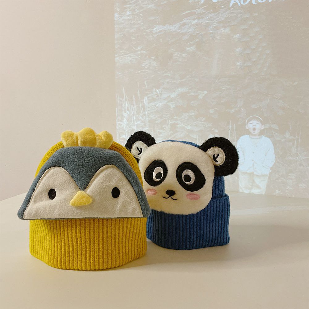 立體動物針織帽-橘色 (帽圍48-52CM/建議年齡2-6歲)