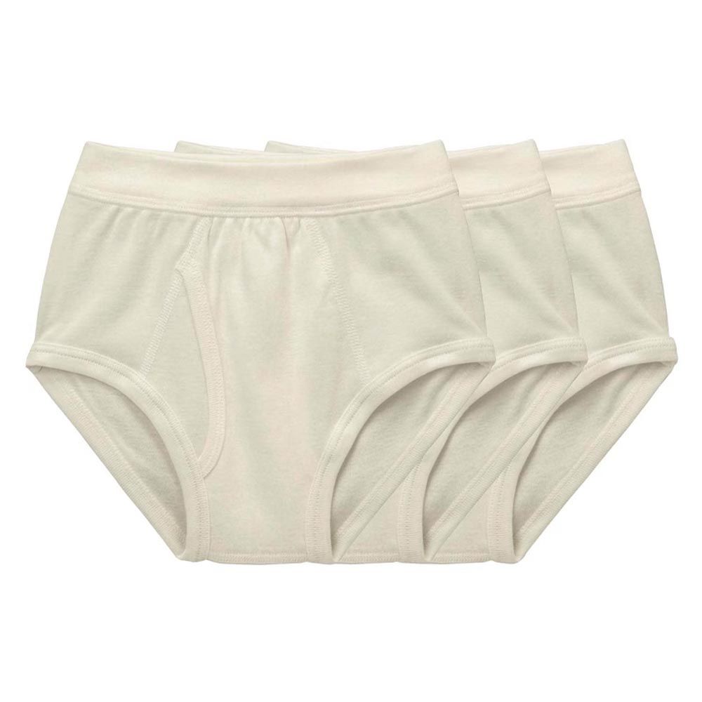 日本千趣會 - GITA 純棉超值內褲三件組-白灰系