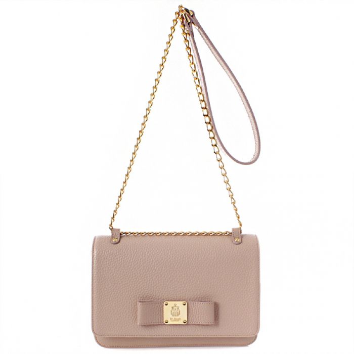 Saint Scott - Alice蝴蝶結金鍊錢夾包-櫻花粉